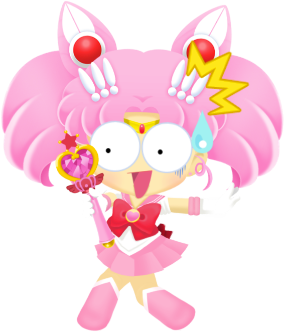 Super Sailor Chibi Moon Sailor Moon Drops (566x684)