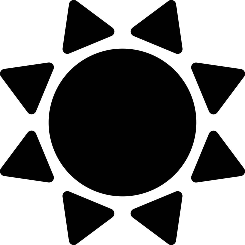 Png File - Simple Design Sun (980x980)
