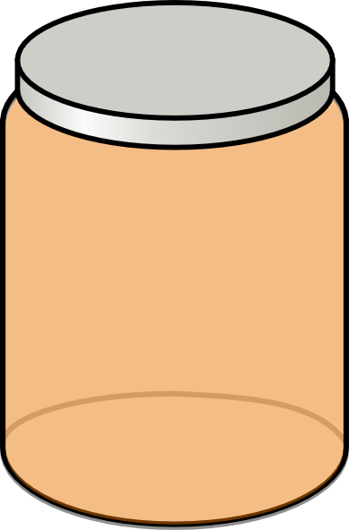 Orange - Jar Clip Art (390x592)