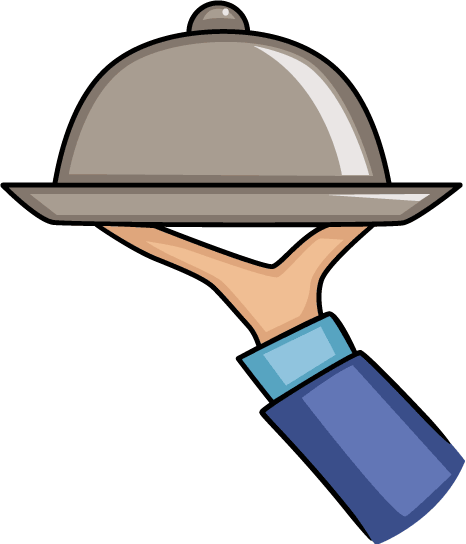 Server Dish Cliparts - Platter Clipart (466x544)