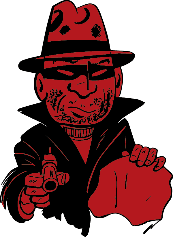 Vector Art Conversion - Art Print: Pop Ink - Csa Images' Criminal In Stick-up, (600x825)