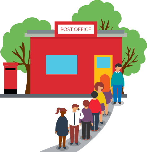 Post Office Queue - Post Office Queue (474x489)