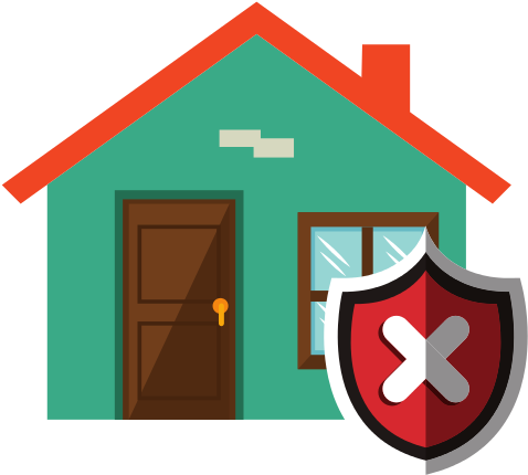 House With Security Shield - House (550x550)