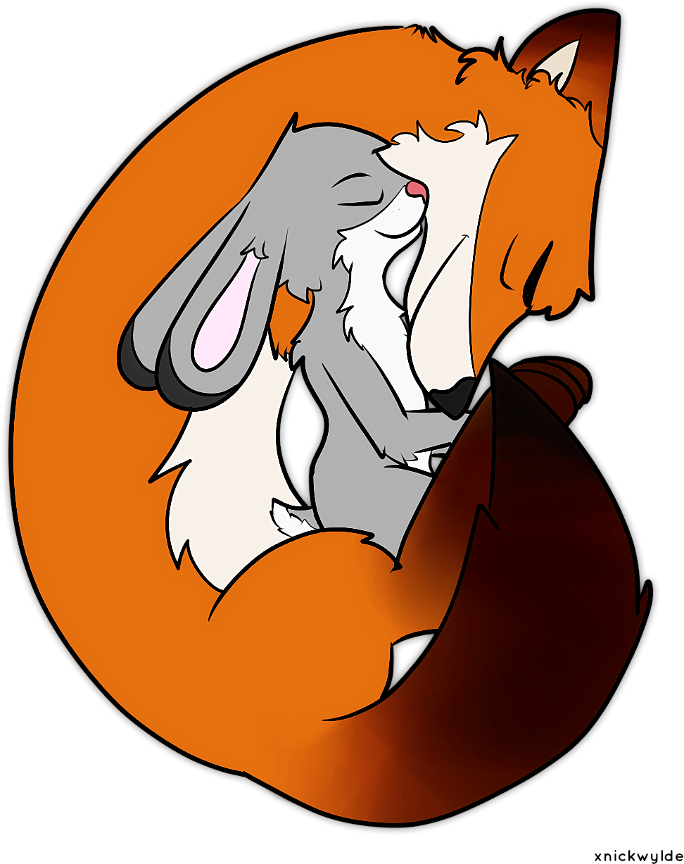 Nick And Judy Cuddling - Vulpini (1000x1300)