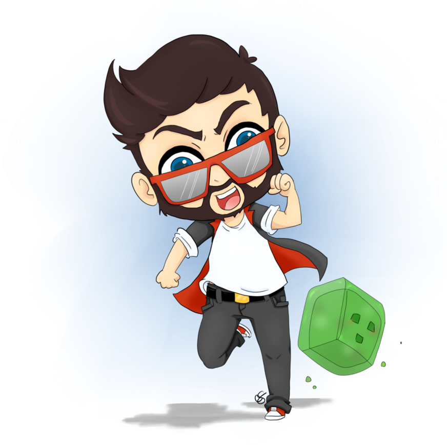 Captainsparklez - Cartoon (871x918)