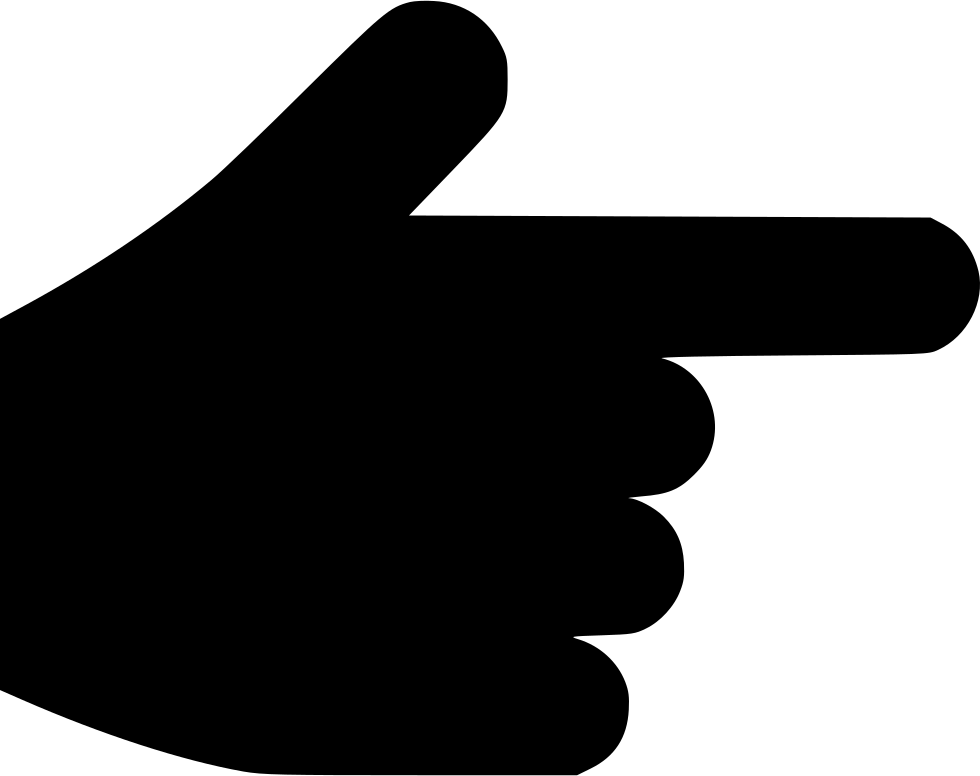 Pointer Clipart Hand Direction - Hand Pointer Icon Png (980x776)
