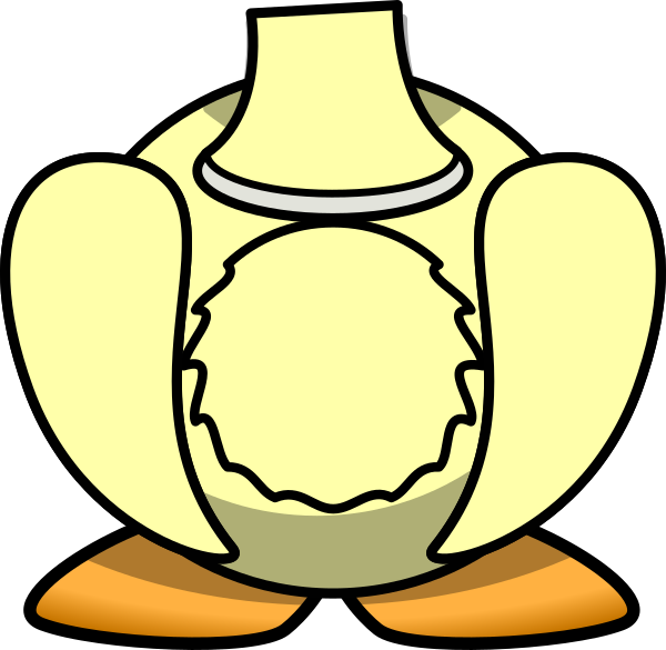 Duck Body Clipart (600x585)