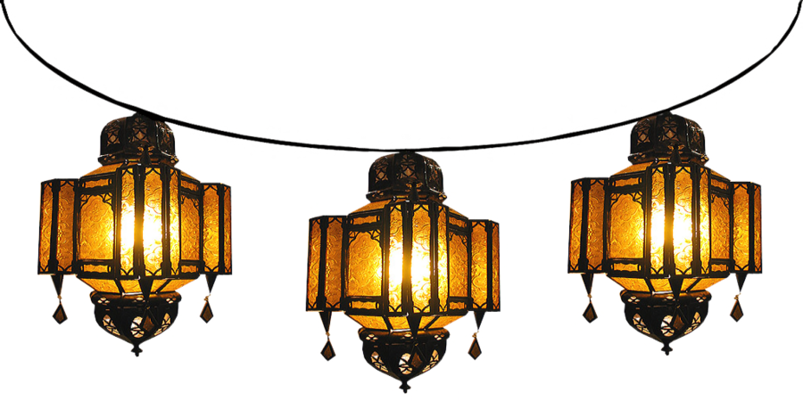 Strung - Moroccan Lantern Clipart (900x450)