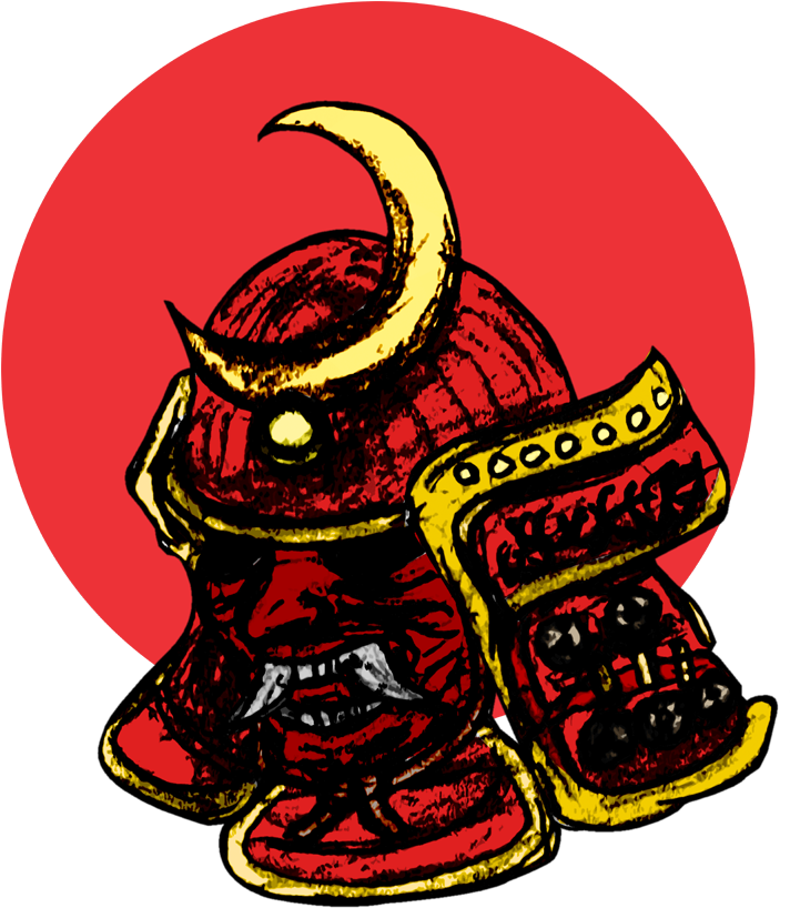 Samurai Redmoon Helmet By Fixedthor - Illustration (738x830)