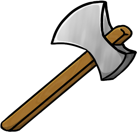 Drawn Axe Iron - Iron Axe Cartoon (512x512)