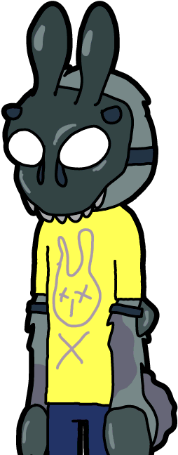 Evil Rabbit Morty - Dark Rabbit Morty (300x650)