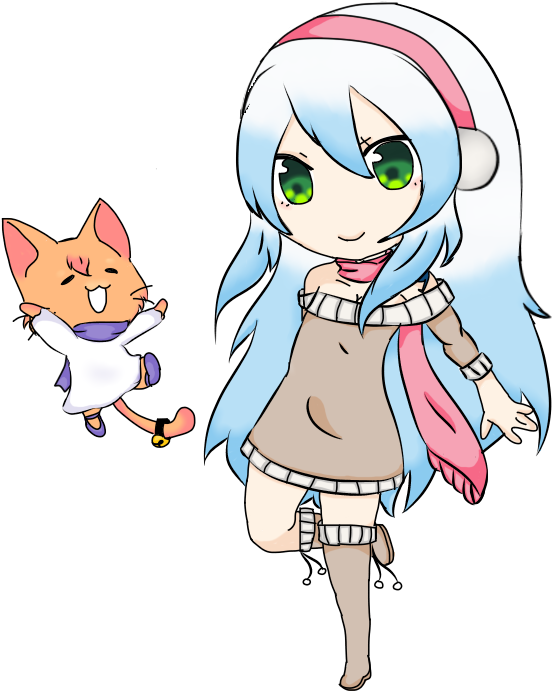 Chibi Jumping By Lennafaria - Chibi (650x800)