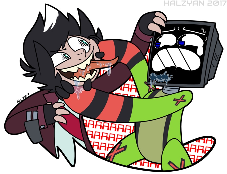 Screaming In Binary - Cartoon (900x720)