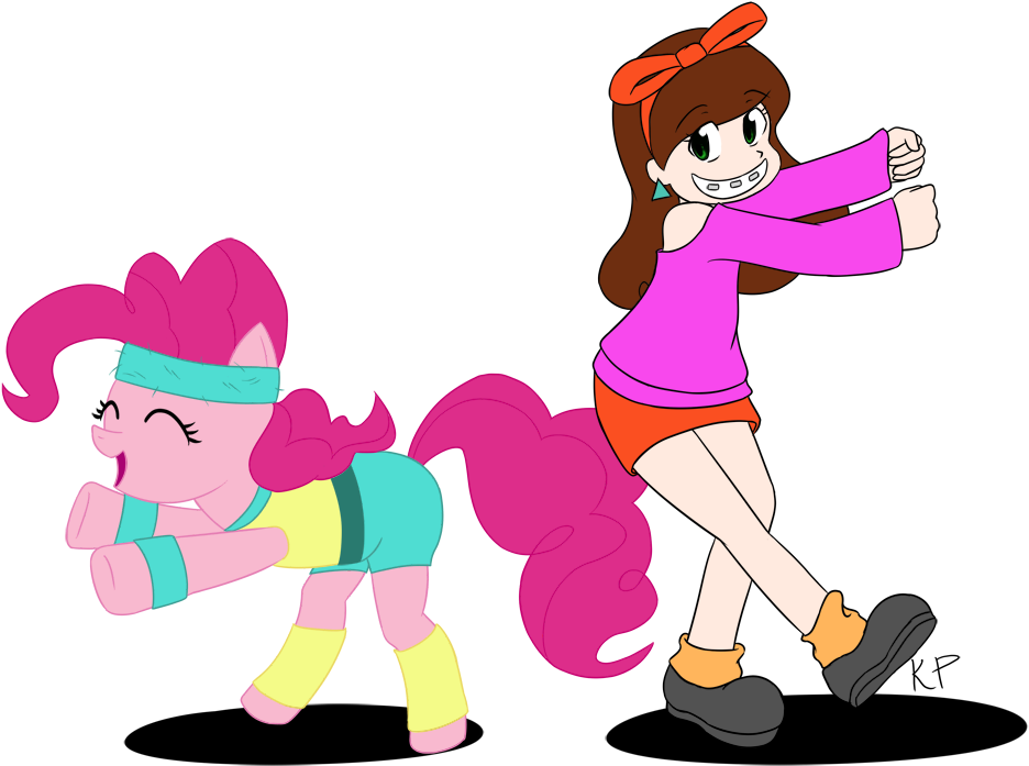 Kprovido, Crossover, Dancing, Double Dipper, Gravity - Cartoon (1000x714)