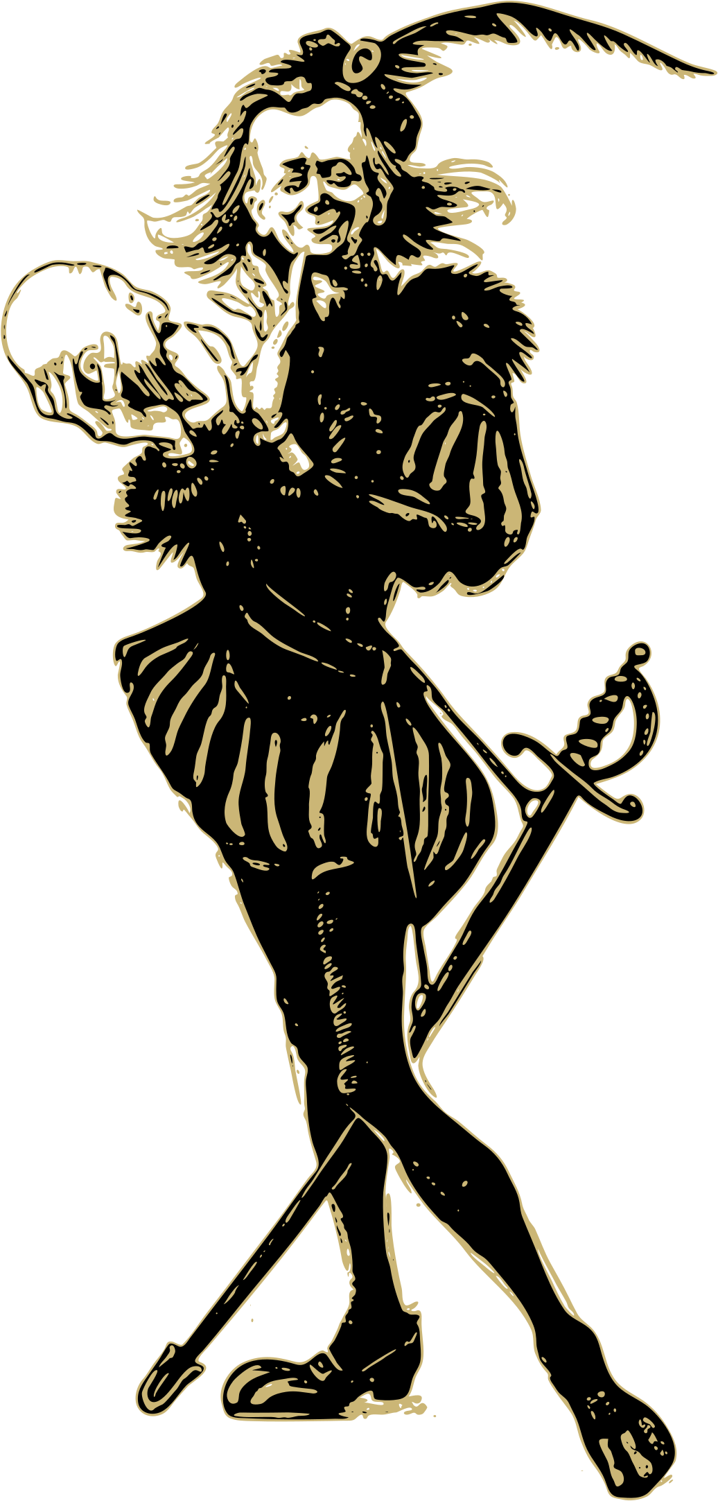 Explore Graveyard Shift, Shakespeare And More - Hamlet Clip Art (1855x2400)