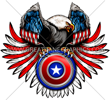 Download Error - Red White And Blue Eagle (825x684)