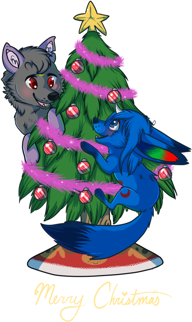 Christmas Tree By Naoki-wolf - Christmas Tree (733x1089)