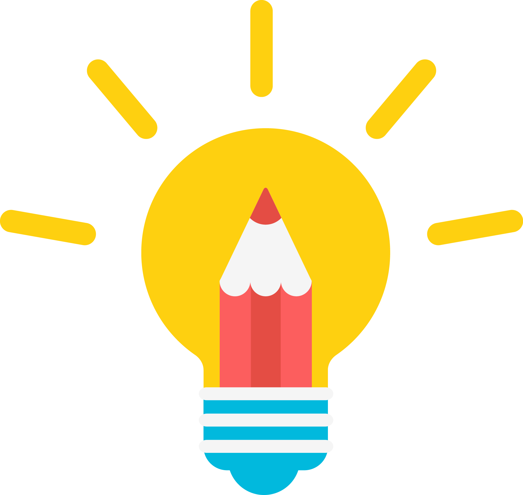 Clip Art - Vector Bulb - Png Bulb Vector (2083x1973)