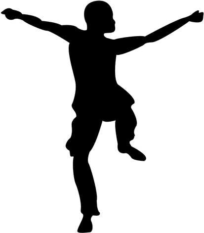 Boy Dancing Silhouette - Dancing Silouette Transparent Background (512x512)