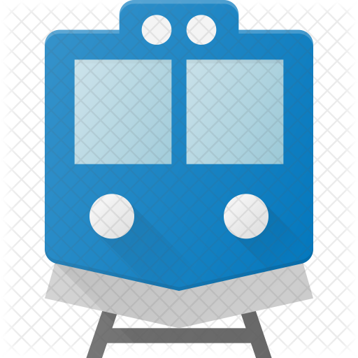 Train Icon - Cartoon (512x512)