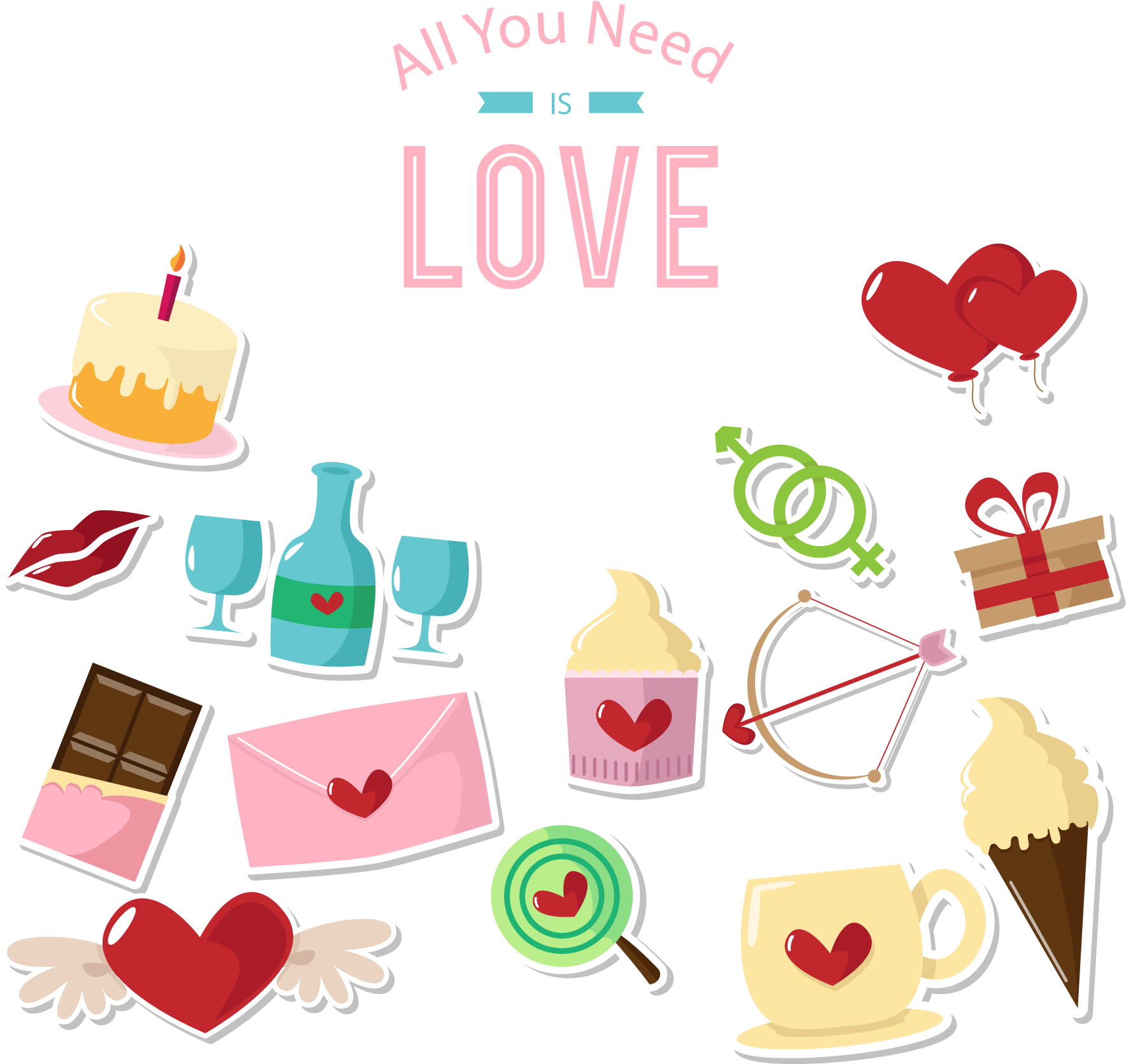 Paper Sticker Envelope - Sticker (1800x1800)