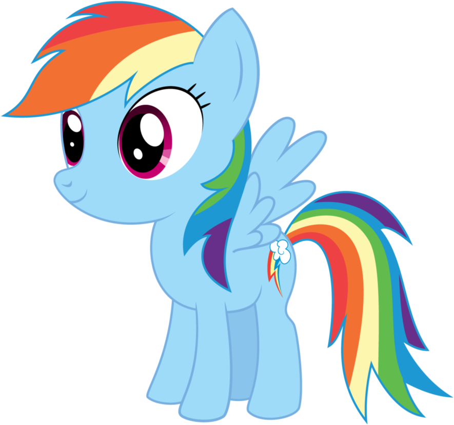Rainbow Dash Chibi Pony Chibi Series - Mlp Chibi Rainbow Dash (905x882)