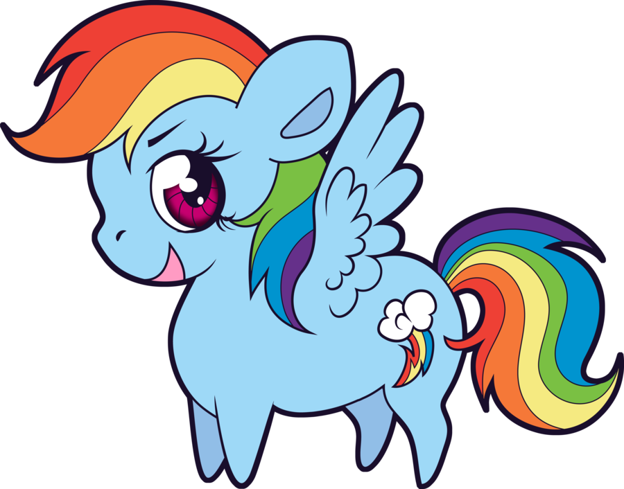 Chibi Rainbow Dash By Chibi Rainbow Dash - Drawing (900x706)
