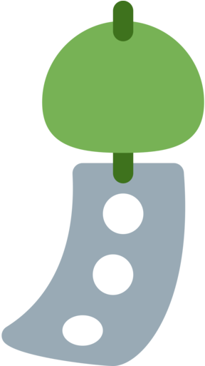 Twitter - Wind Chime Emoji Transparent (512x512)