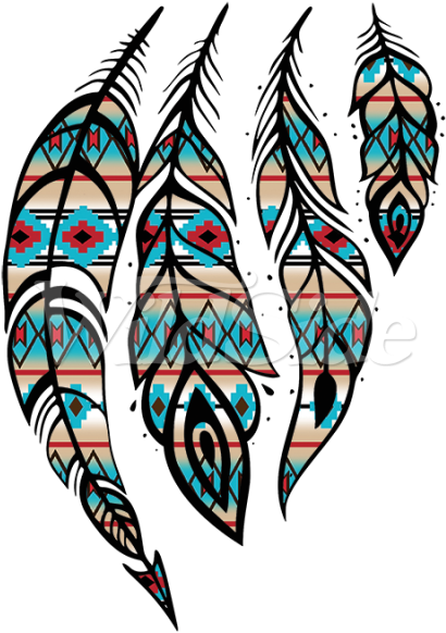 Native American Feathers - California Republic Clothes Native American Tribal (600x600)