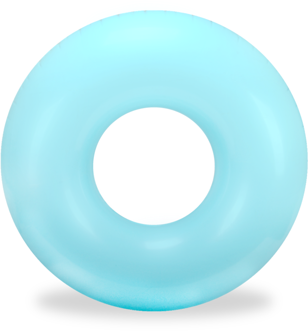 Turquoise Pool Float By Mimosa Inc - Circle (760x713)