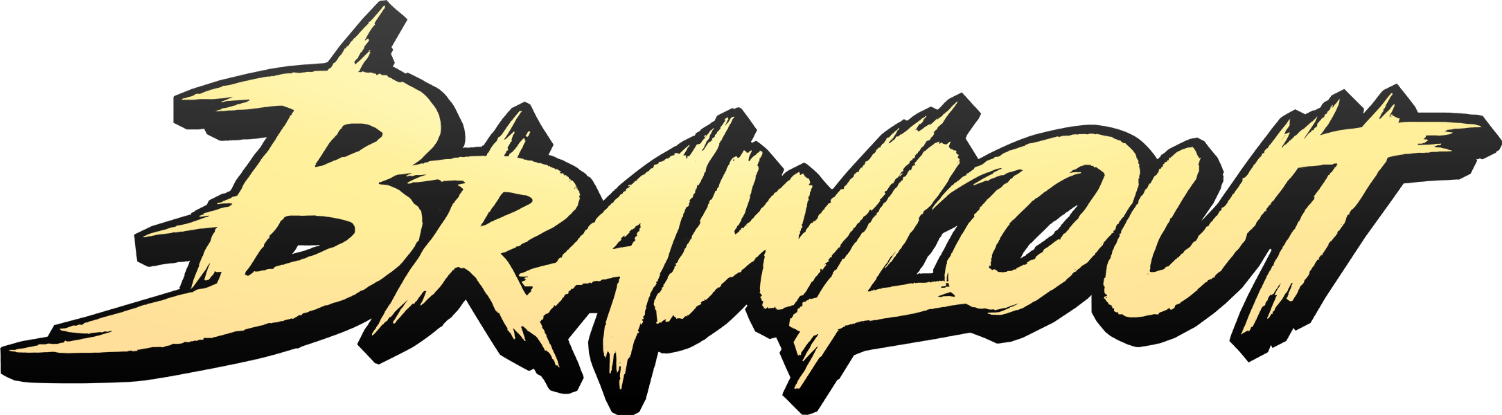 Logo Brawlout Yellow Large - Illustration (2168x600)