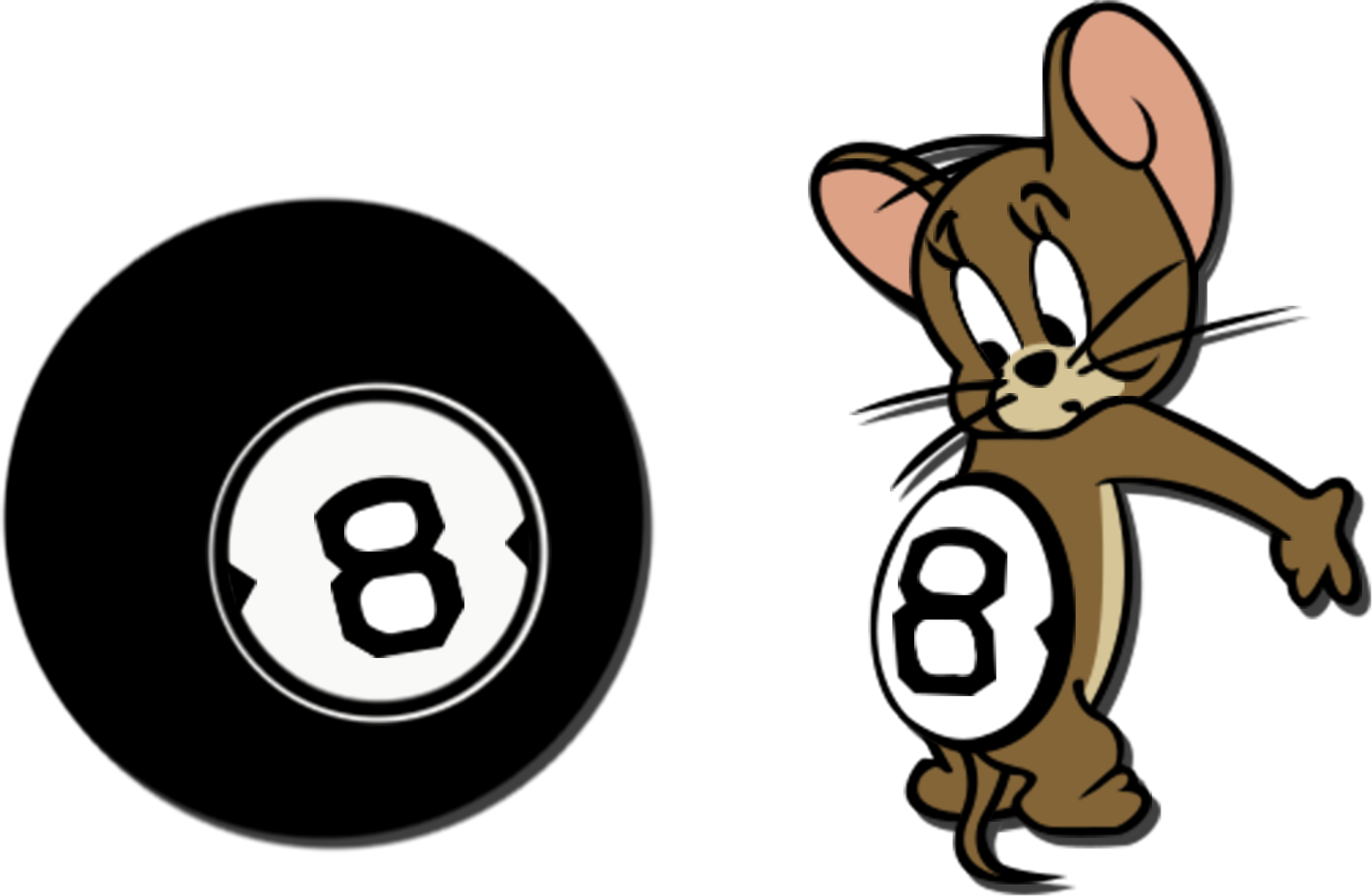 Tom And Jerry 8 Ball (6000x4470)
