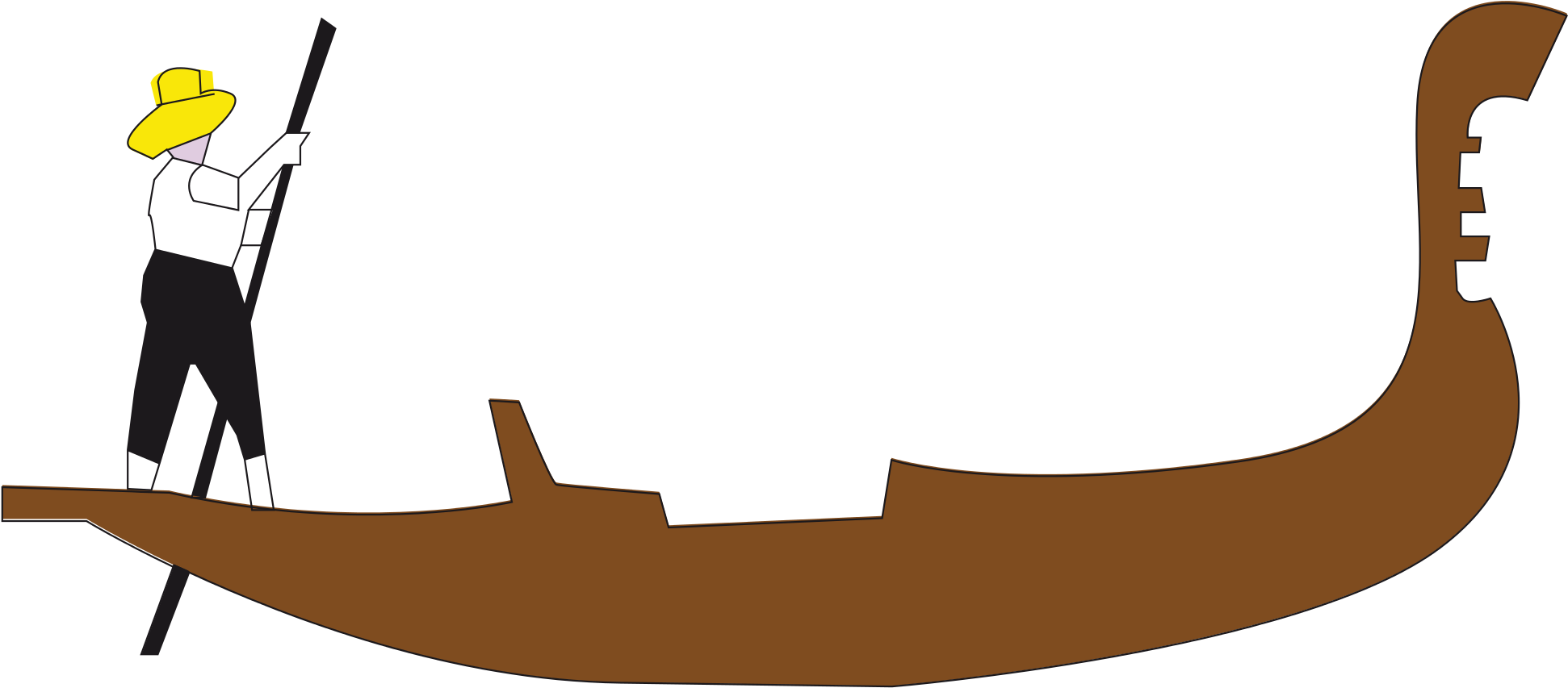 Open - Gondola Svg (2000x891)