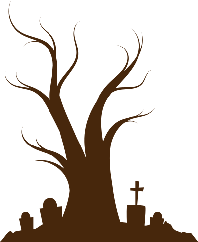 Halloweentree - Svg - Illustration (400x489)