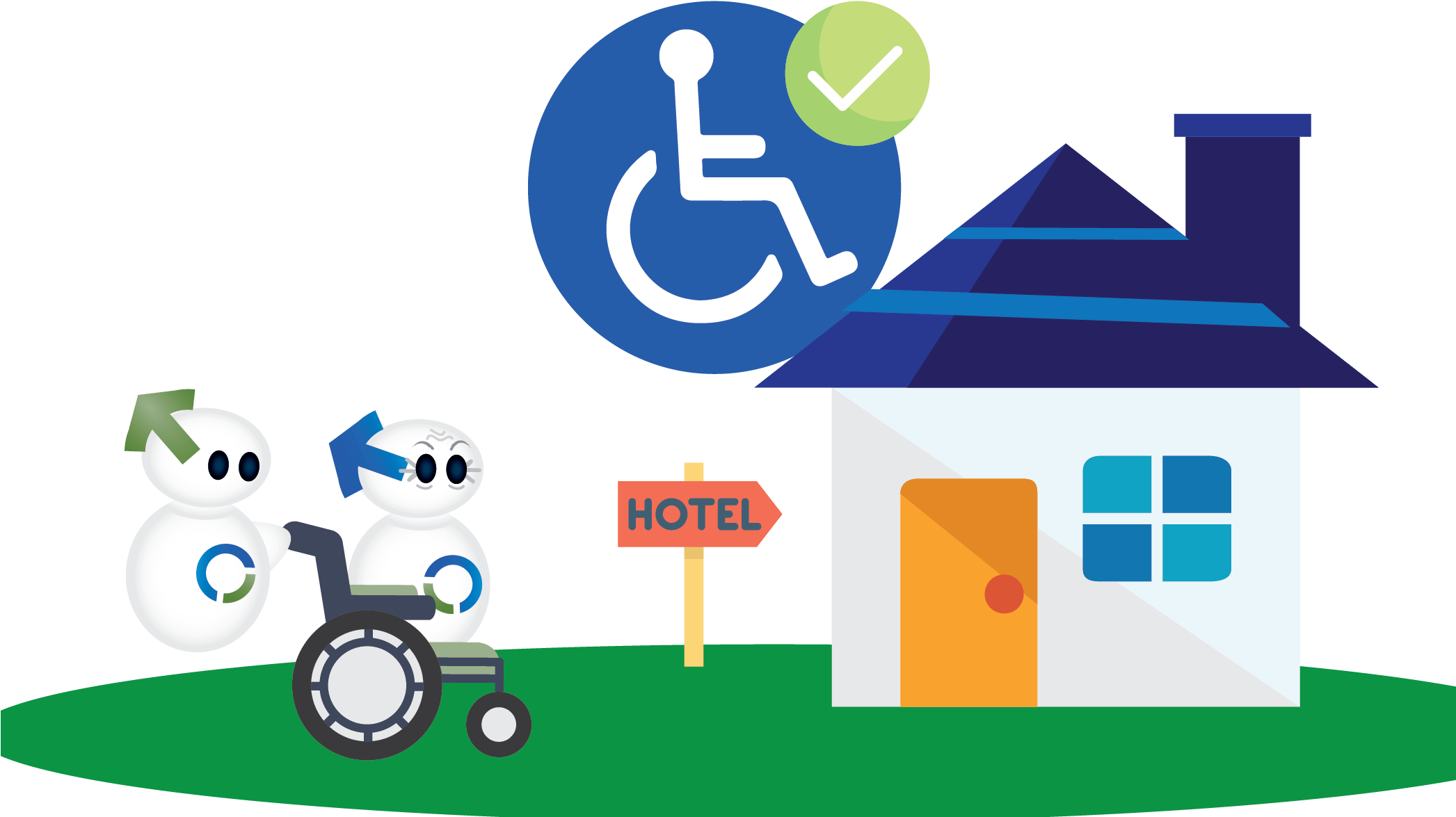 Tourism Is For Young, Disabled, Elderly - Concept (2092x1304)