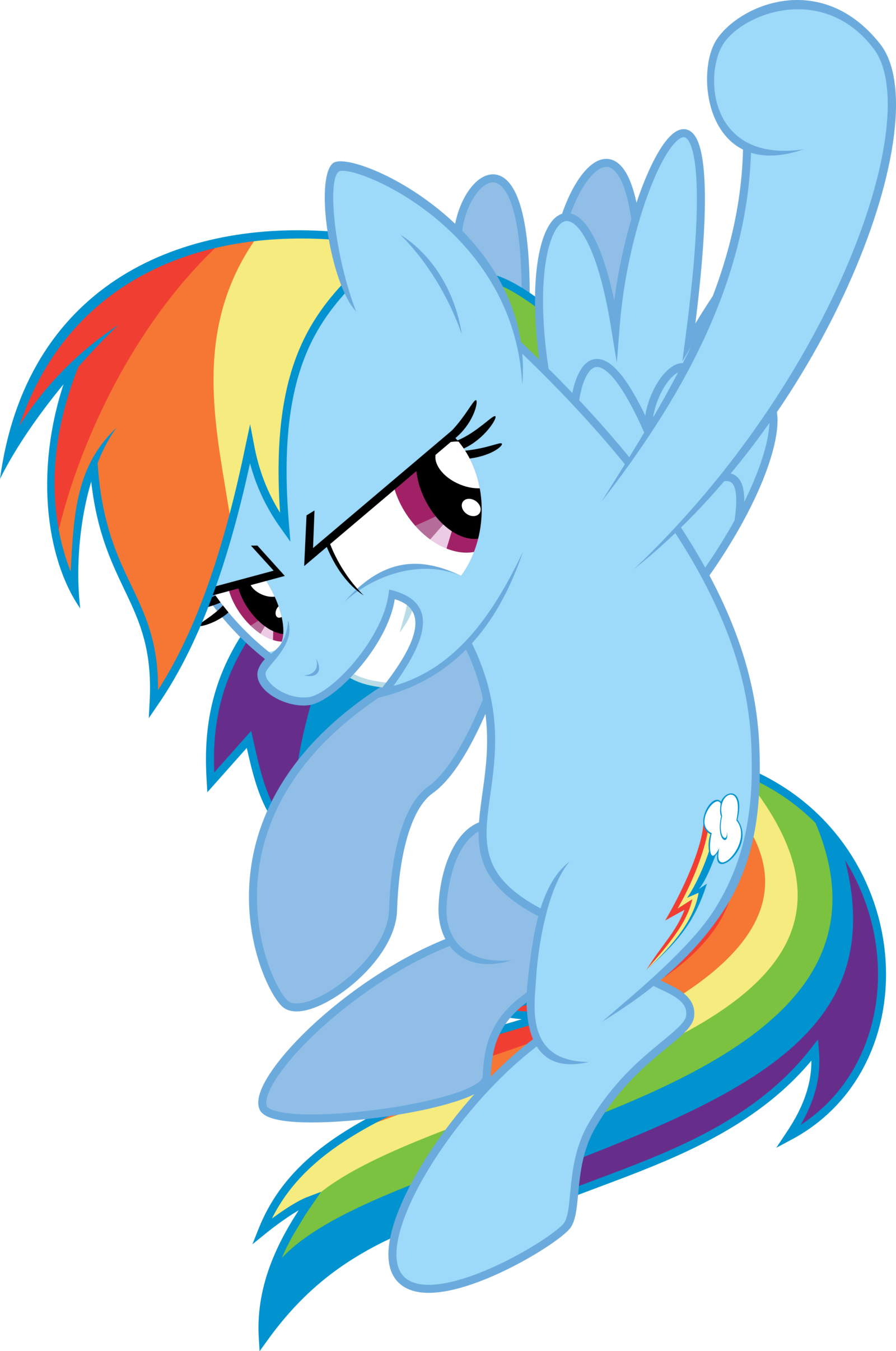 Rainbow Dash Punch Vector By Starshinece - Rainbow Dash (1600x2412)