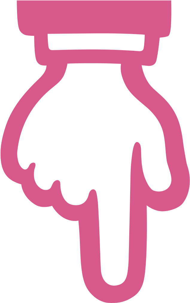 Finger - Finger Pointing Down Emoji (1024x1024)