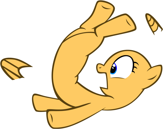 Shocked Pony Base By Mlp-scribbles - Mlp Pony Base Afraid (780x590)