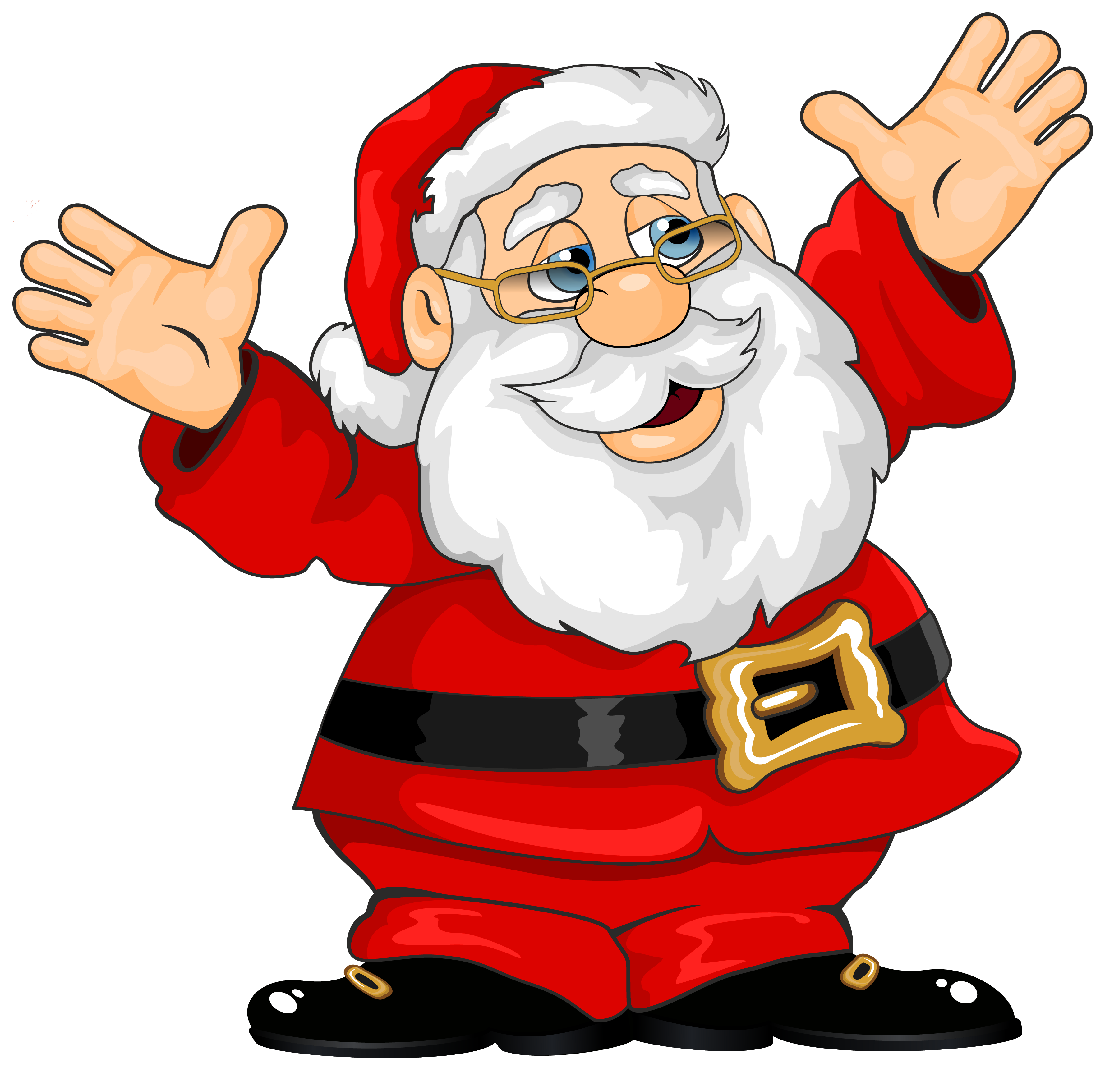 Smidgens, Snippets &, Bits - Santa Transparent (3670x3574)