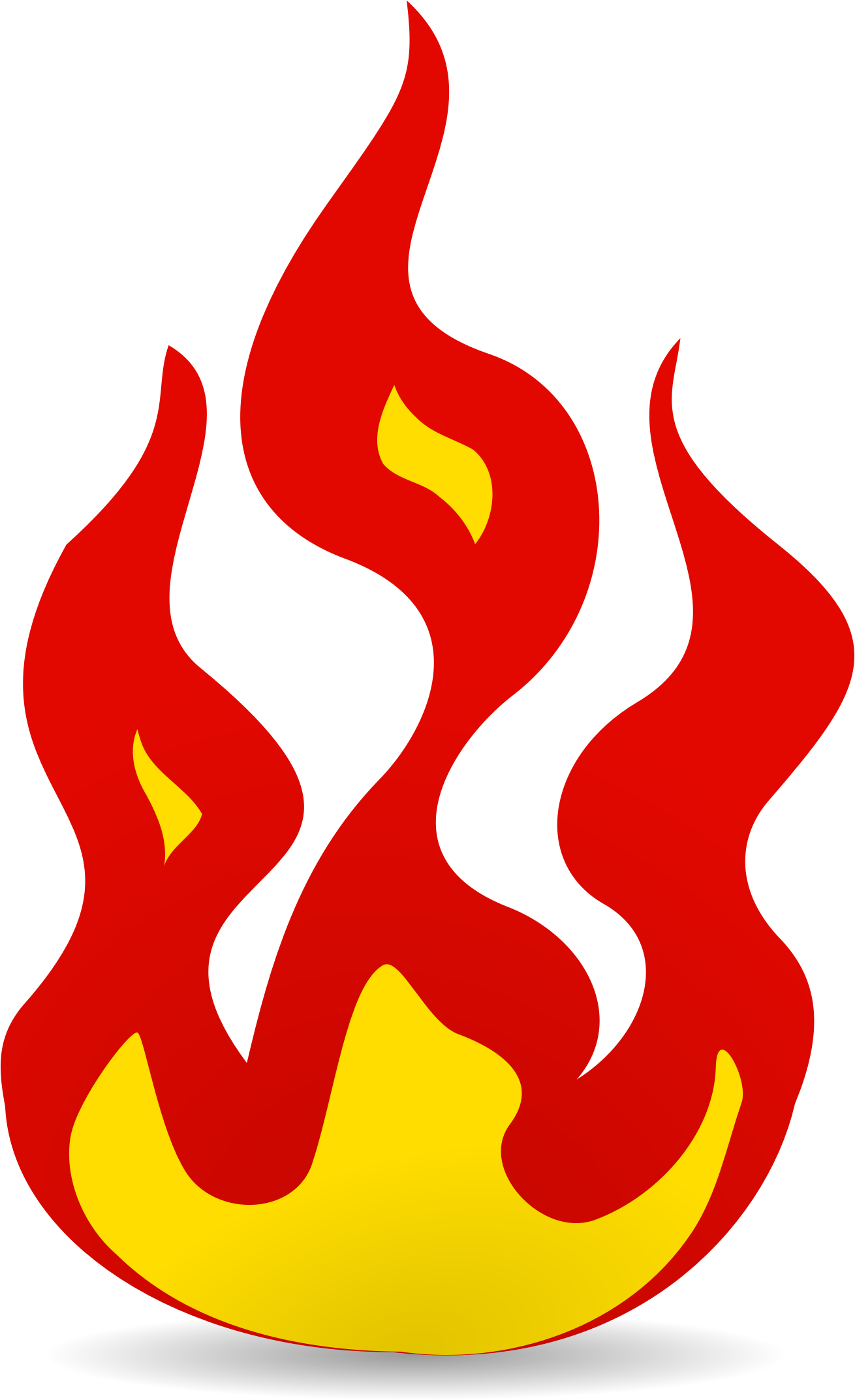 Big Image - Burn Clipart (1310x2145)