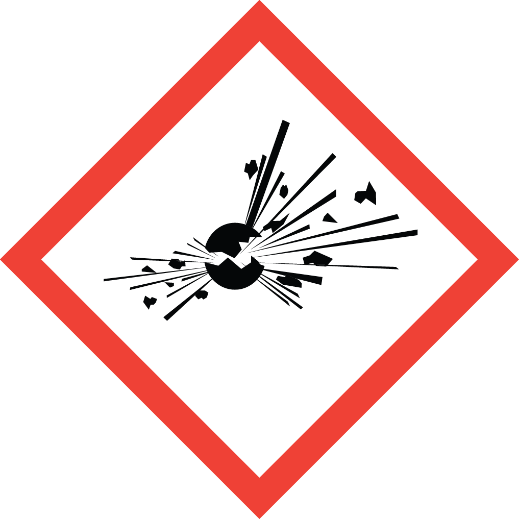 Exploding Bomb - Ghs Pictograms Explosive (1017x1017)
