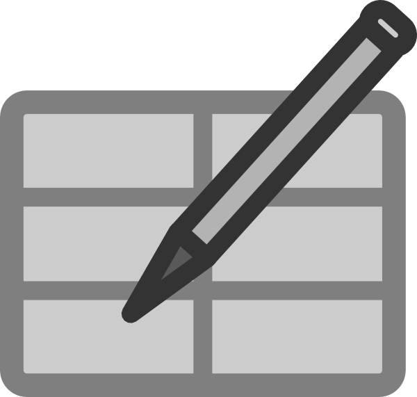 Data Table Clipart (600x571)