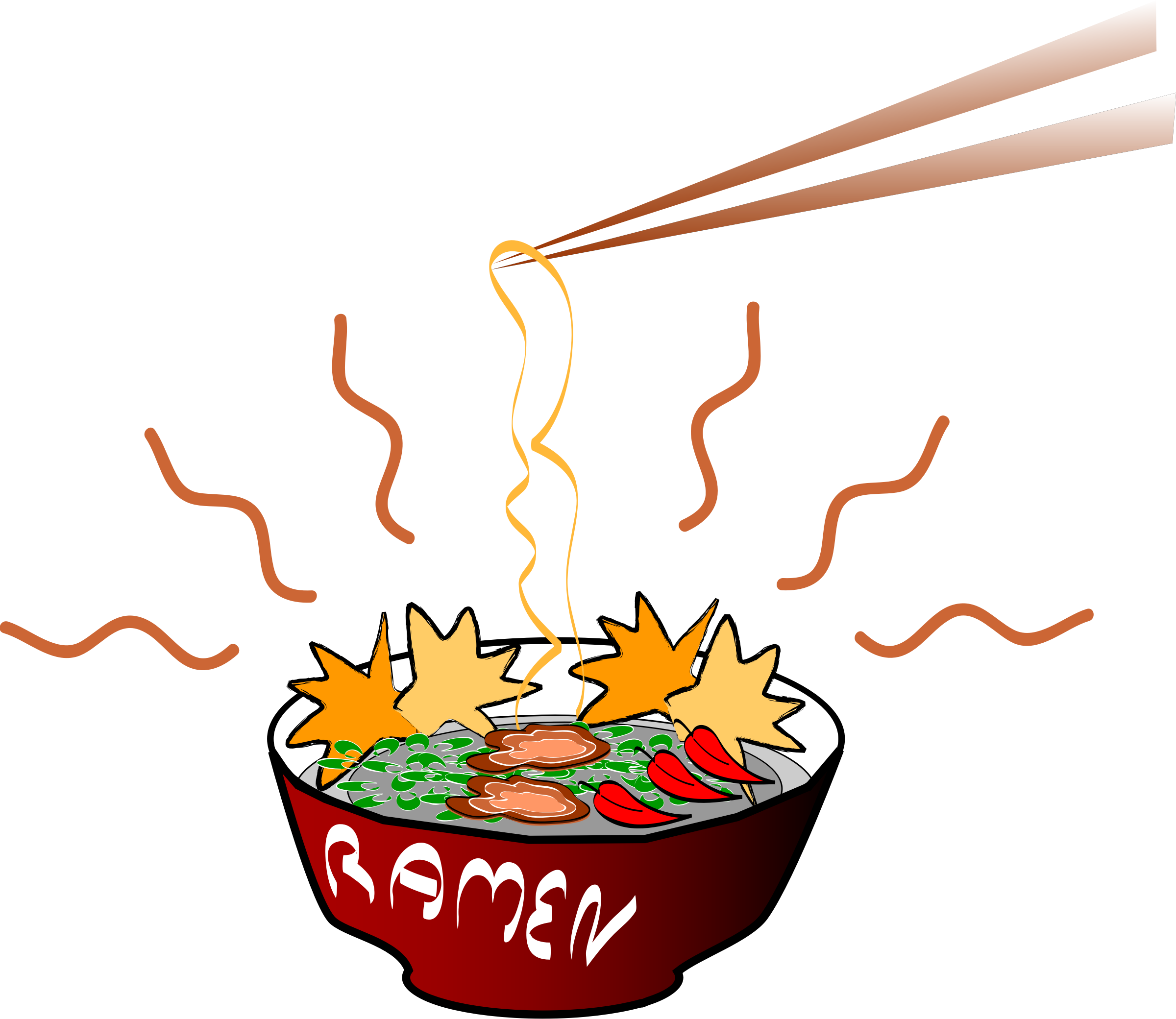 Open - Ramen Clipart (2400x2080)