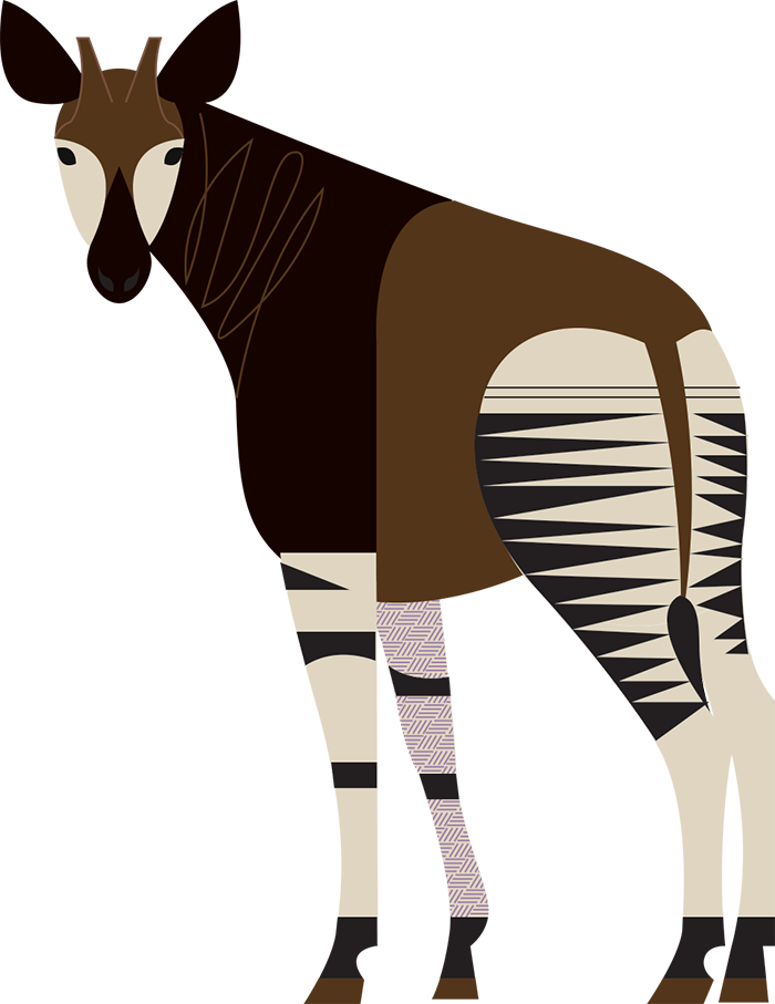 Remote Access - Okapi Clipart Free (700x907)