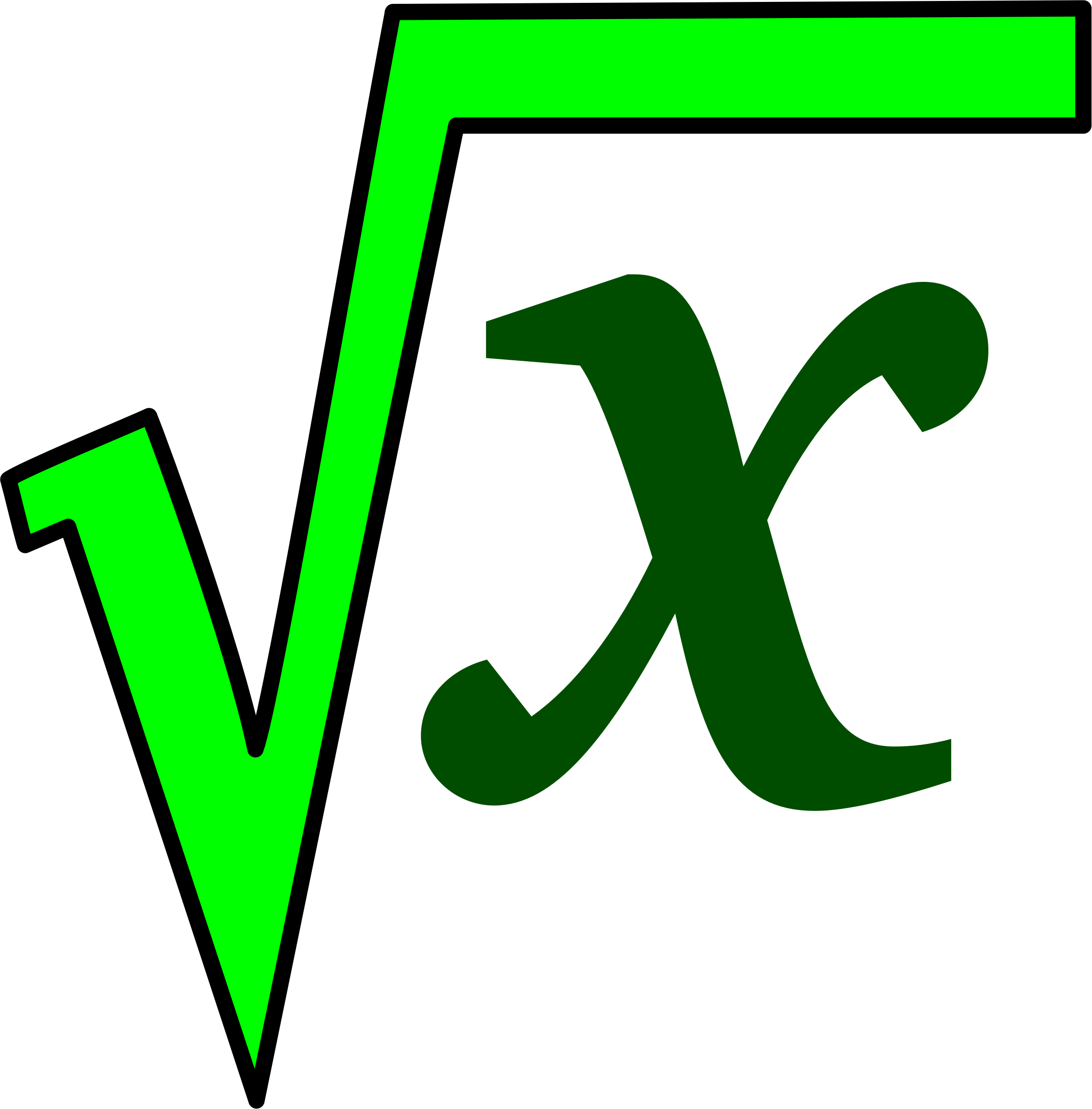 Big Image - Square Root Clip Art (2297x2333)