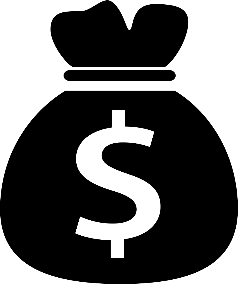 Png File - Bag Of Money Blue Icon (820x981)