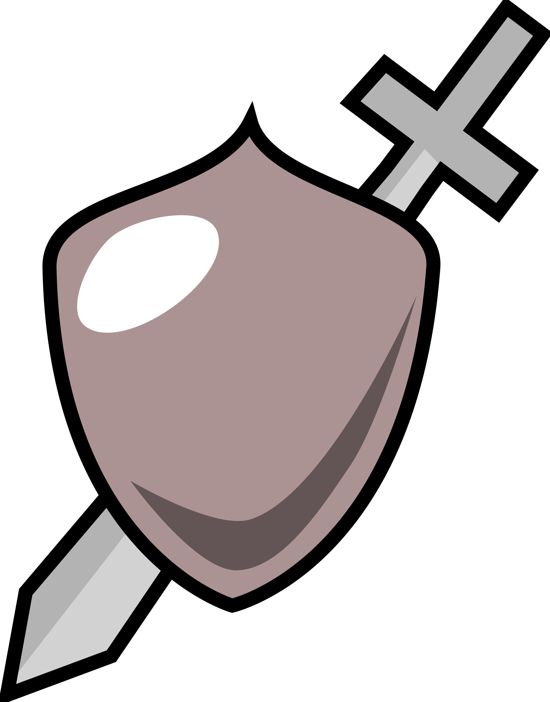 Big Image - Shield And Sword Cartoon (1880x2400)