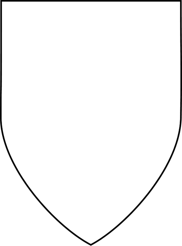 Vector Clip Art - Simple Shield Template (600x811)