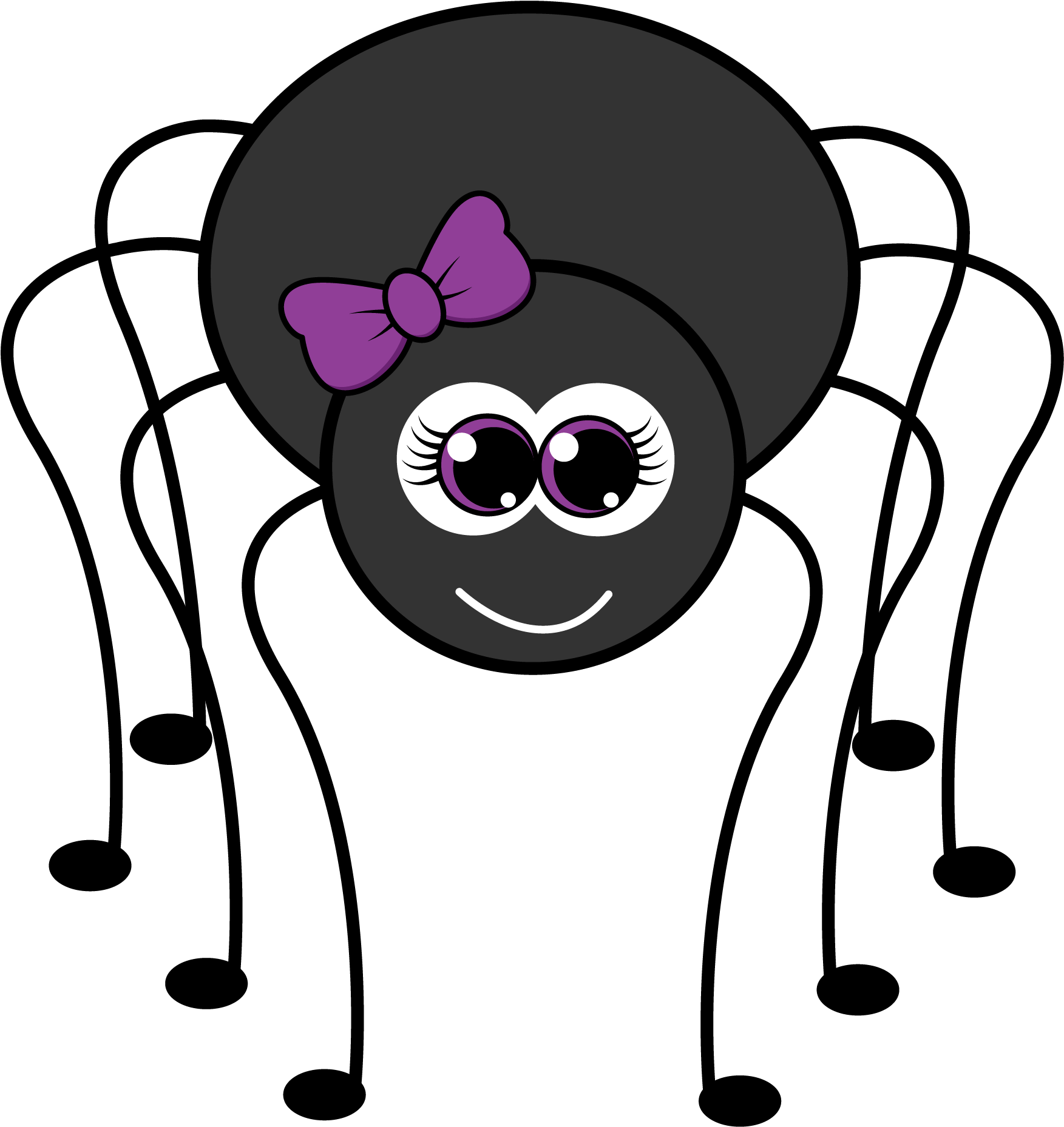 Cute Spider Clipart (2100x2100)