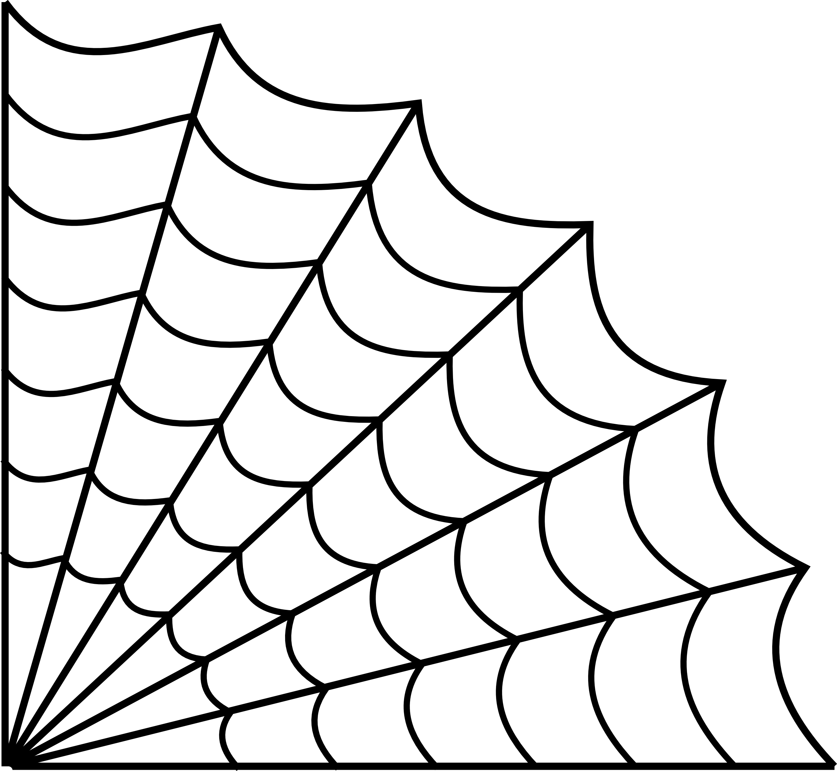 Image Result For Spider Web Line Drawing - Spider Web Line Drawing (2801x2579)